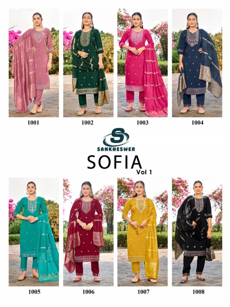 Sankheswer Sofia Vol 1 Roman Silk Readymade Collection