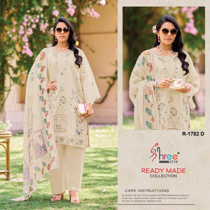 Shree R 1782 Cambric Cotton Ready Made Pakistani Salwar Suits