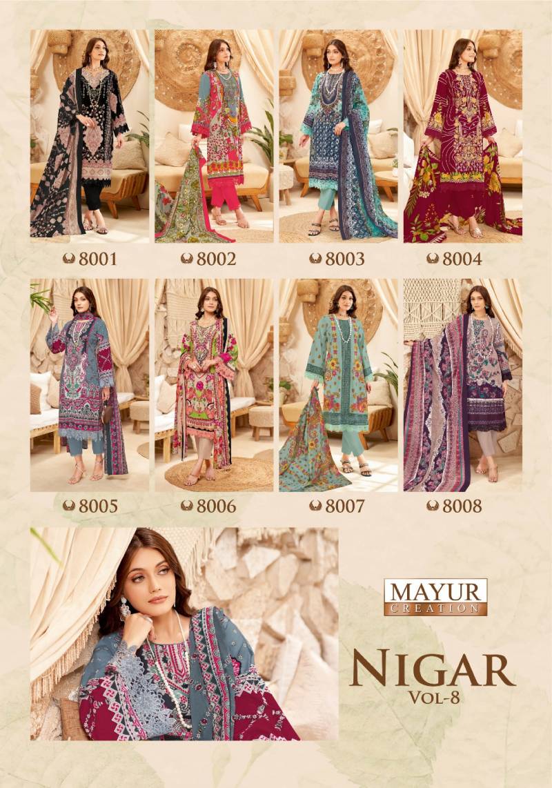Mayur Nigar Vol 8 Printed Dress Material Collection
