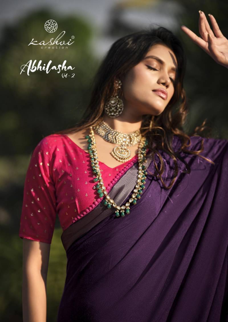 Kashvi Abhilasha Vol 2 Linen Silk Fancy Saree Collection