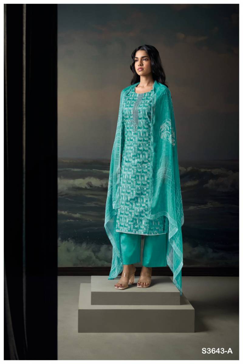 Ganga Legeto Cotton Printed Embroidered Salwar Suit Collection