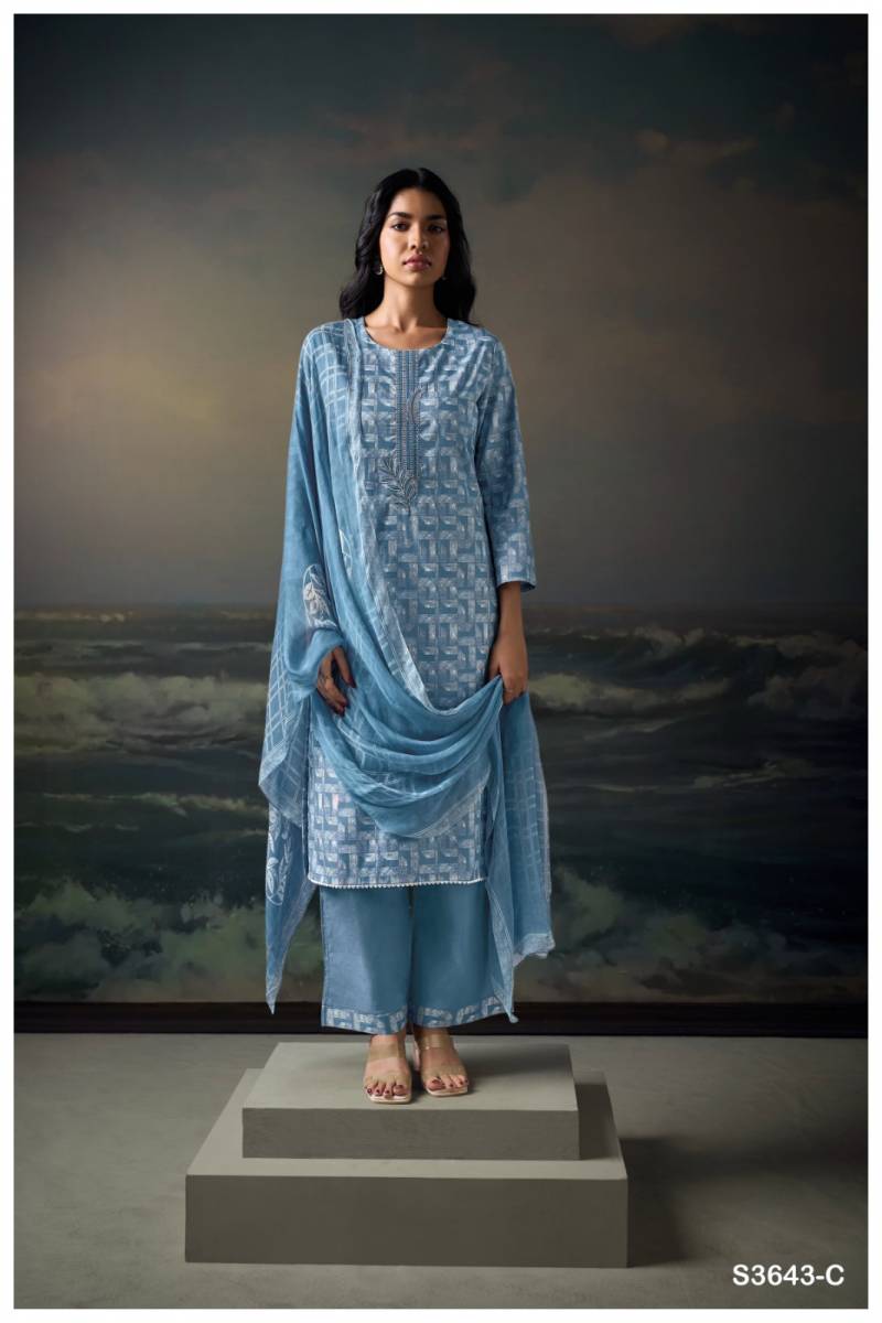 Ganga Legeto Cotton Printed Embroidered Salwar Suit Collection