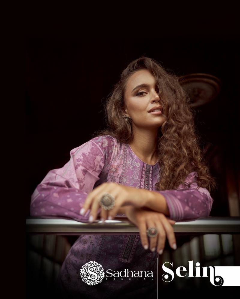 Sadhana Selin Jam Cotton Digital Printed Dress Material Collection