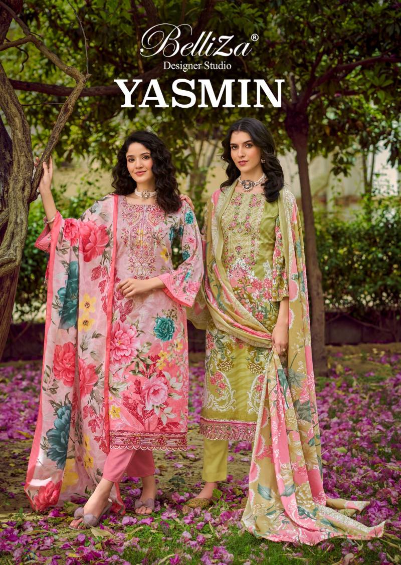 Belliza Yasmin Cotton Digital Printed Dress Material Collection