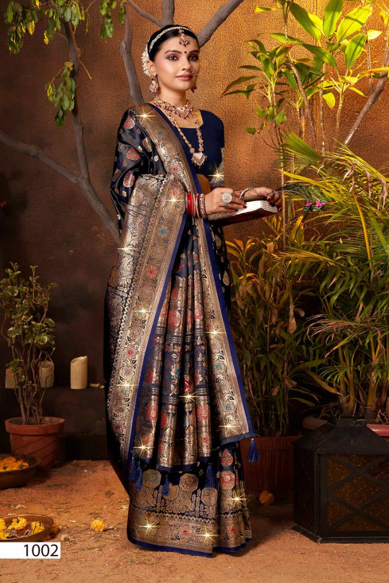 Saroj English Satin Saroski Vol 3 Satin Silk Saree Collection
