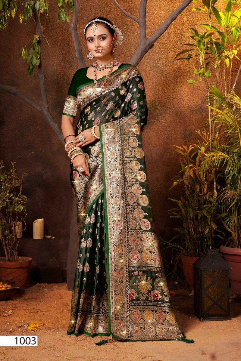 Saroj English Satin Saroski Vol 3 Satin Silk Saree Collection