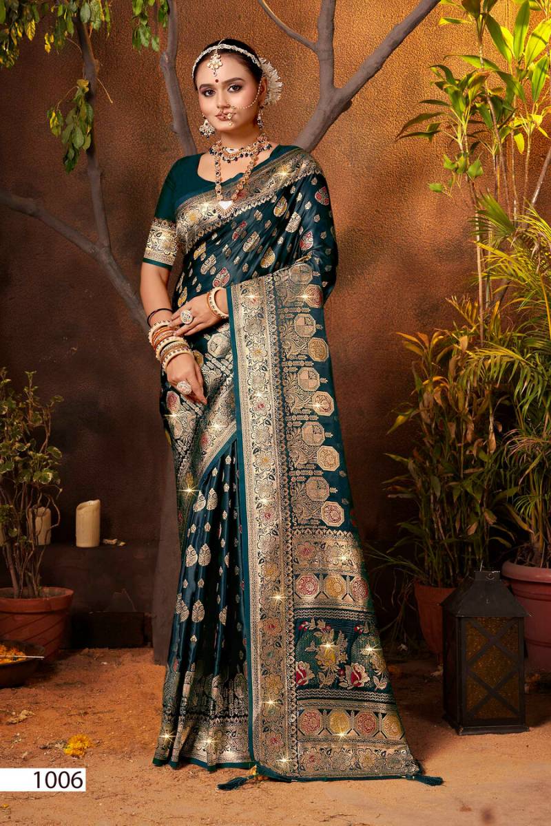 Saroj English Satin Saroski Vol 3 Satin Silk Saree Collection