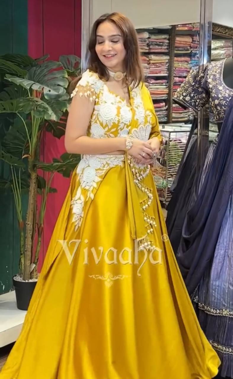 Bt 7098 Designer Satin Embroidered Lahenga Choli Collection