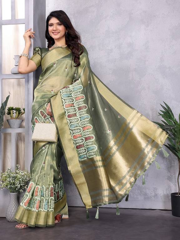 Rajwadi 01 Festive Wear Printed Khadi Cotton Saree Collection