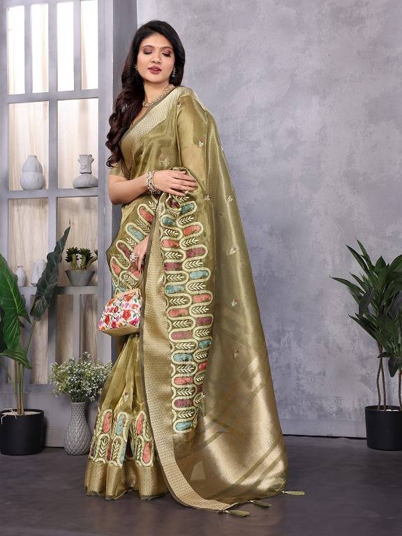 Rajwadi 01 Festive Wear Printed Khadi Cotton Saree Collection