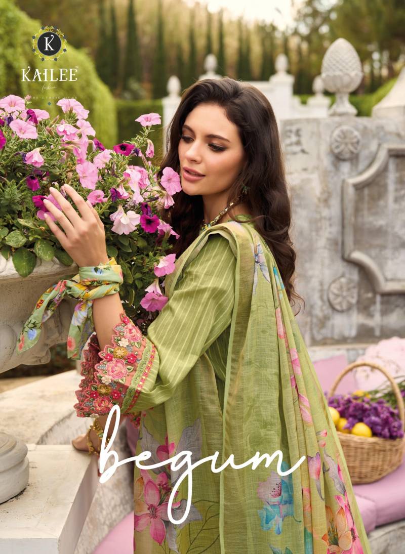 Kailee Begum Vol 7 Cotton Top Bottom With Dupatta Collection