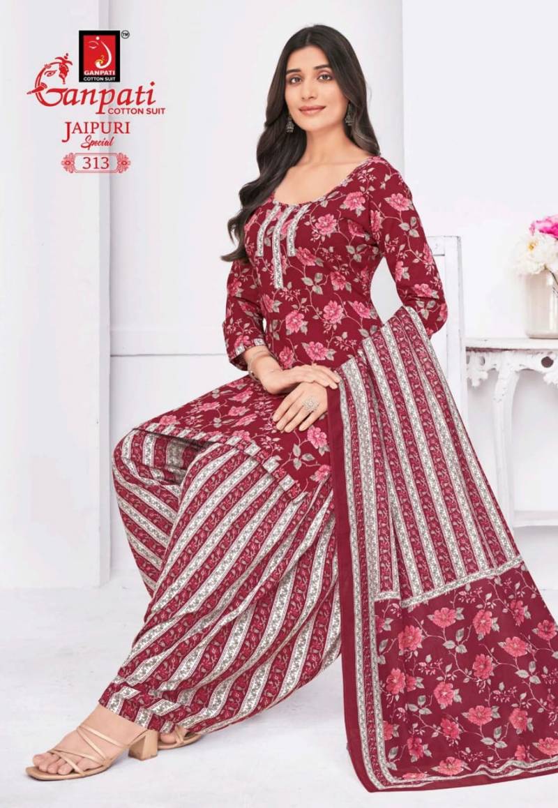 Ganpati Jaipuri Special Patiyala Vol 15 Fancy Cotton Dress Material Collection