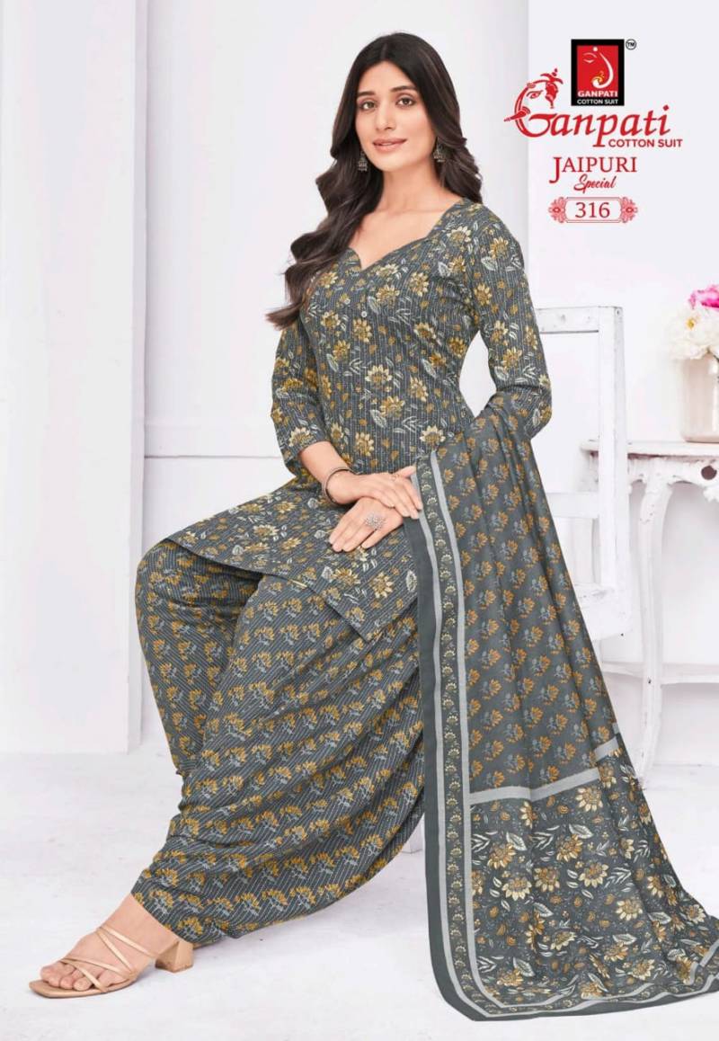 Ganpati Jaipuri Special Patiyala Vol 15 Fancy Cotton Dress Material Collection
