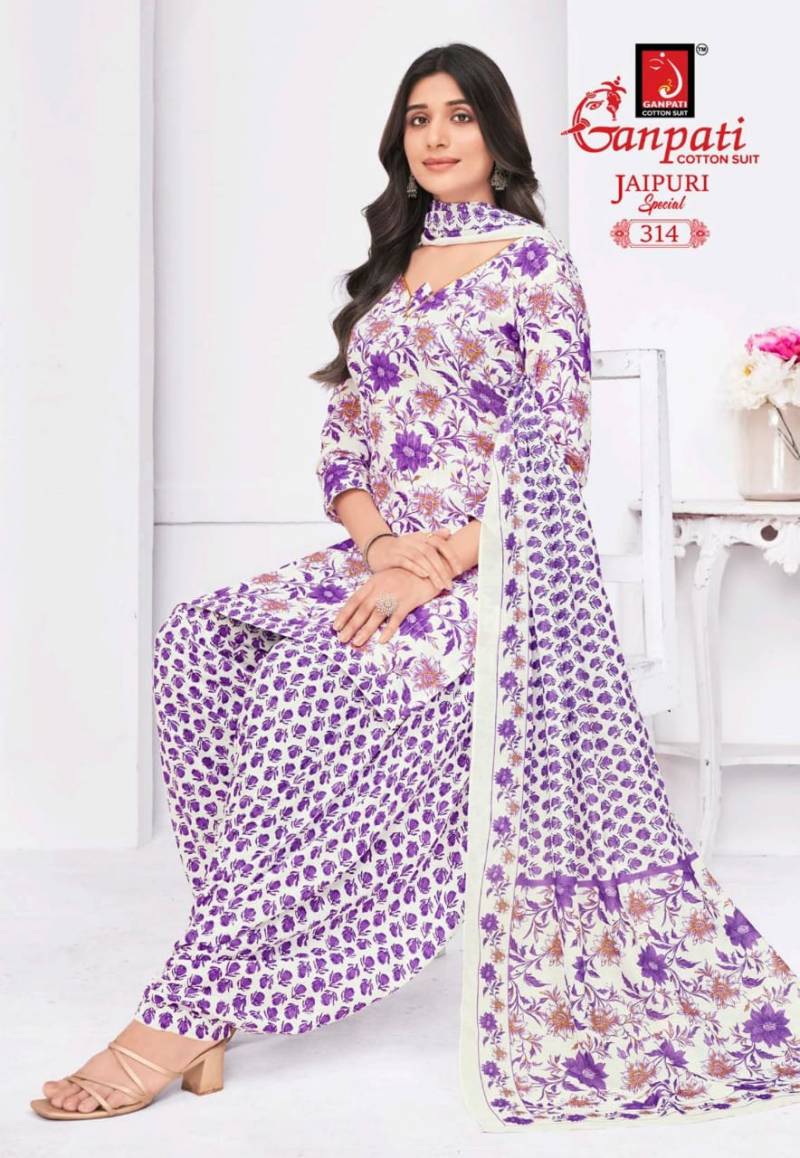 Ganpati Jaipuri Special Patiyala Vol 15 Fancy Cotton Dress Material Collection