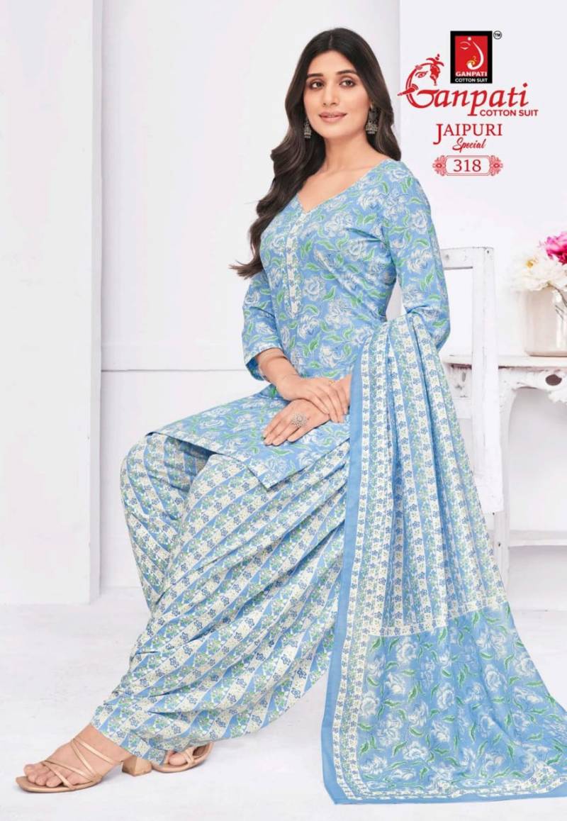 Ganpati Jaipuri Special Patiyala Vol 15 Fancy Cotton Dress Material Collection