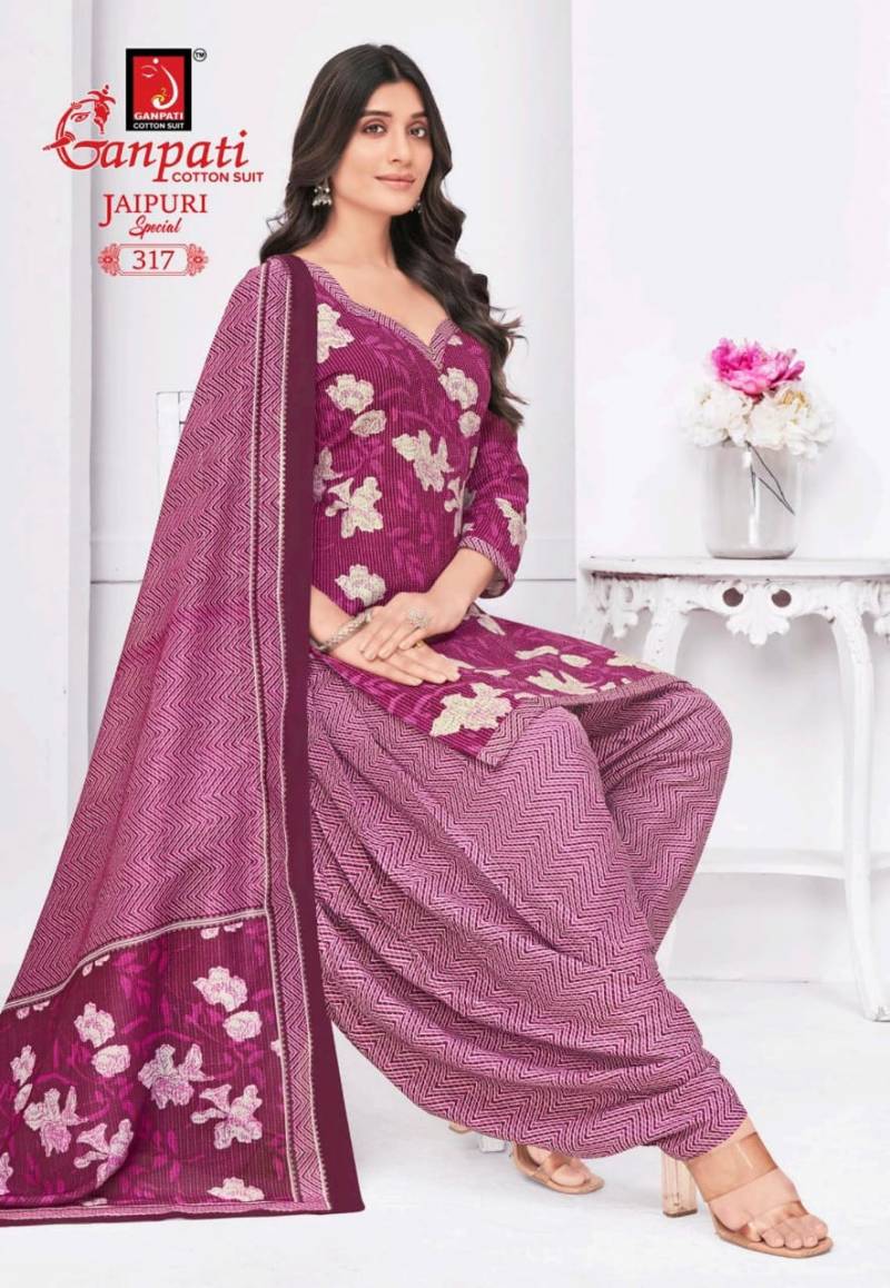 Ganpati Jaipuri Special Patiyala Vol 15 Fancy Cotton Dress Material Collection