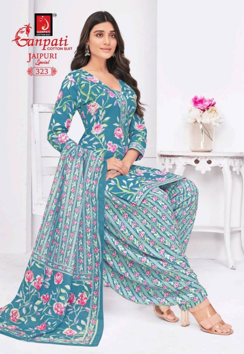 Ganpati Jaipuri Special Patiyala Vol 15 Fancy Cotton Dress Material Collection