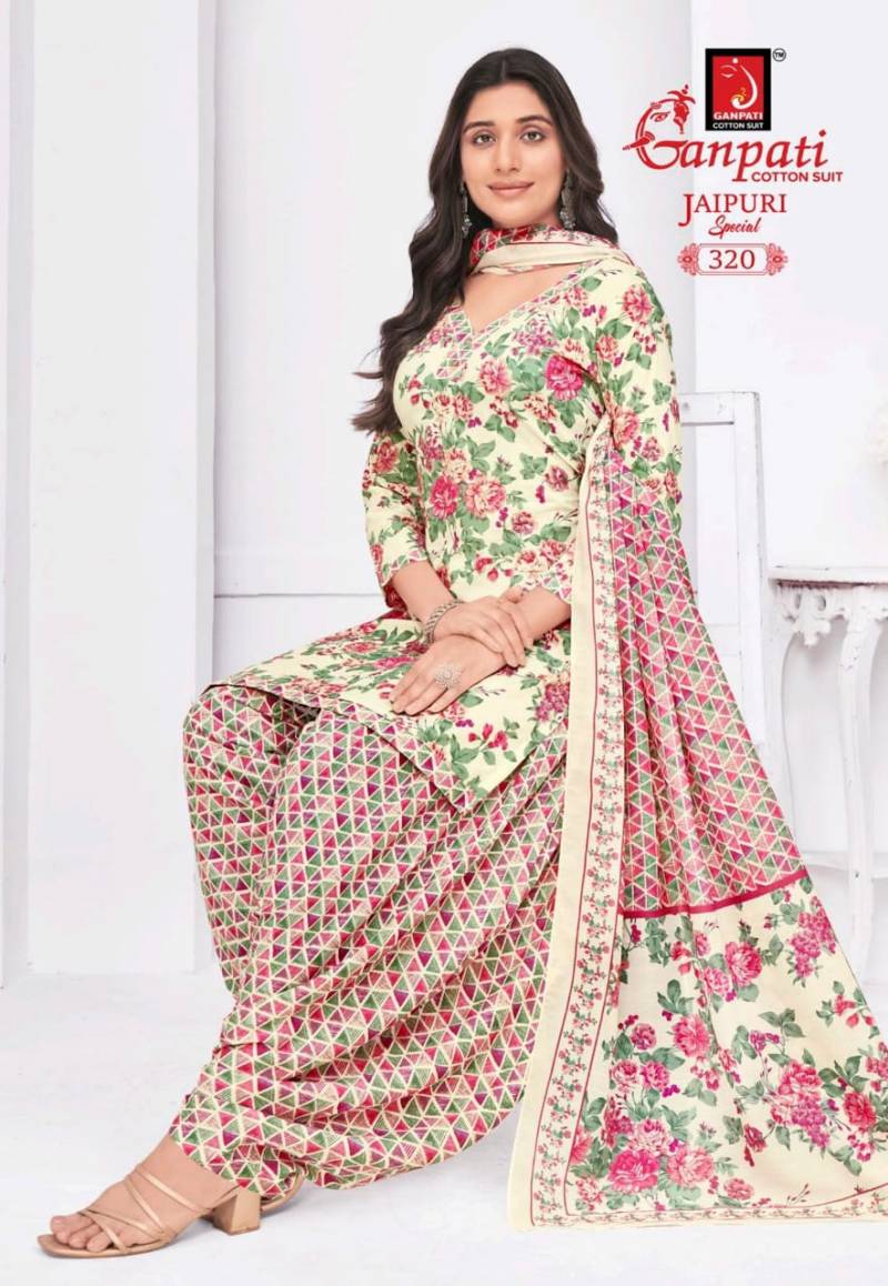 Ganpati Jaipuri Special Patiyala Vol 15 Fancy Cotton Dress Material Collection