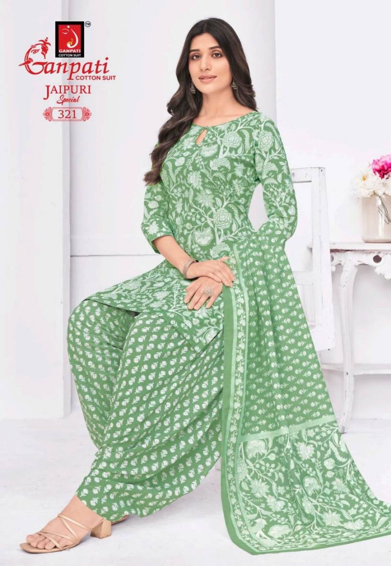 Ganpati Jaipuri Special Patiyala Vol 15 Fancy Cotton Dress Material Collection