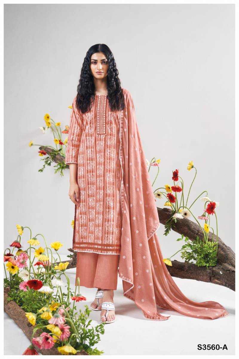 Ganga Kacey Cotton Printed Embroidered Salwar Suit Collection