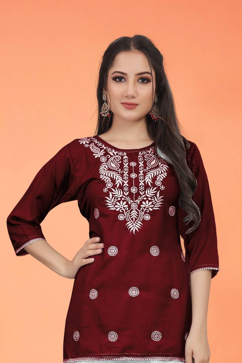 9star Fashion Money Vol 2 Rayon Chikankari Ladies Tops Collection