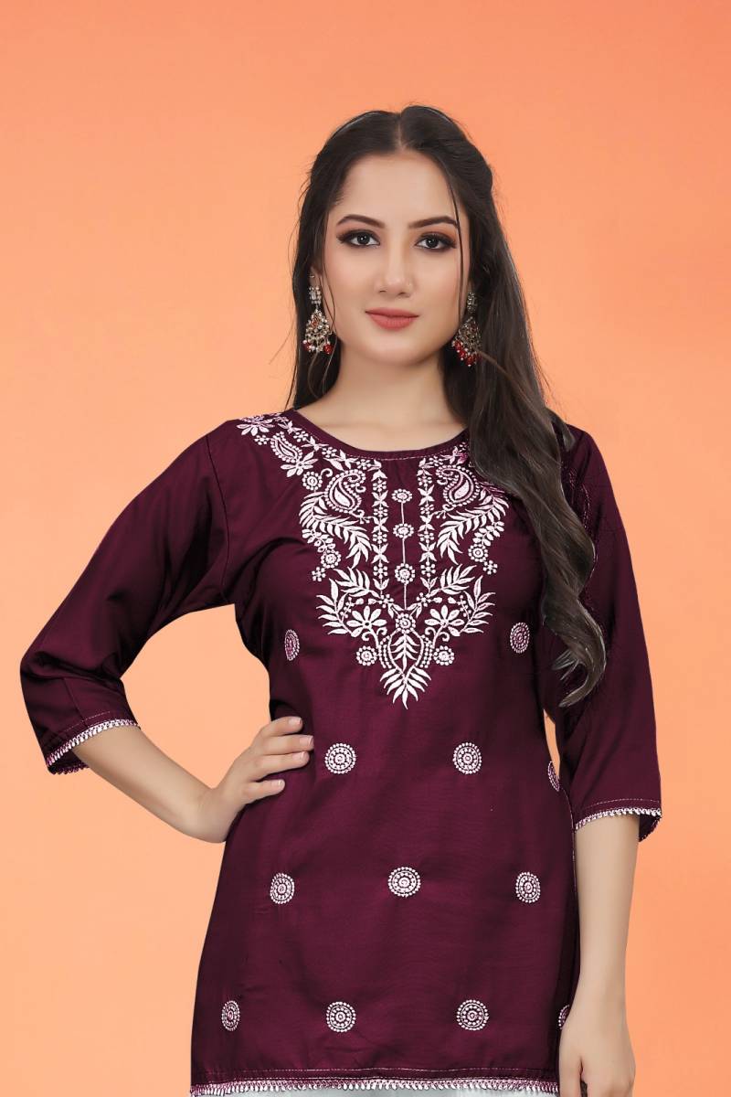 9star Fashion Money Vol 2 Rayon Chikankari Ladies Tops Collection