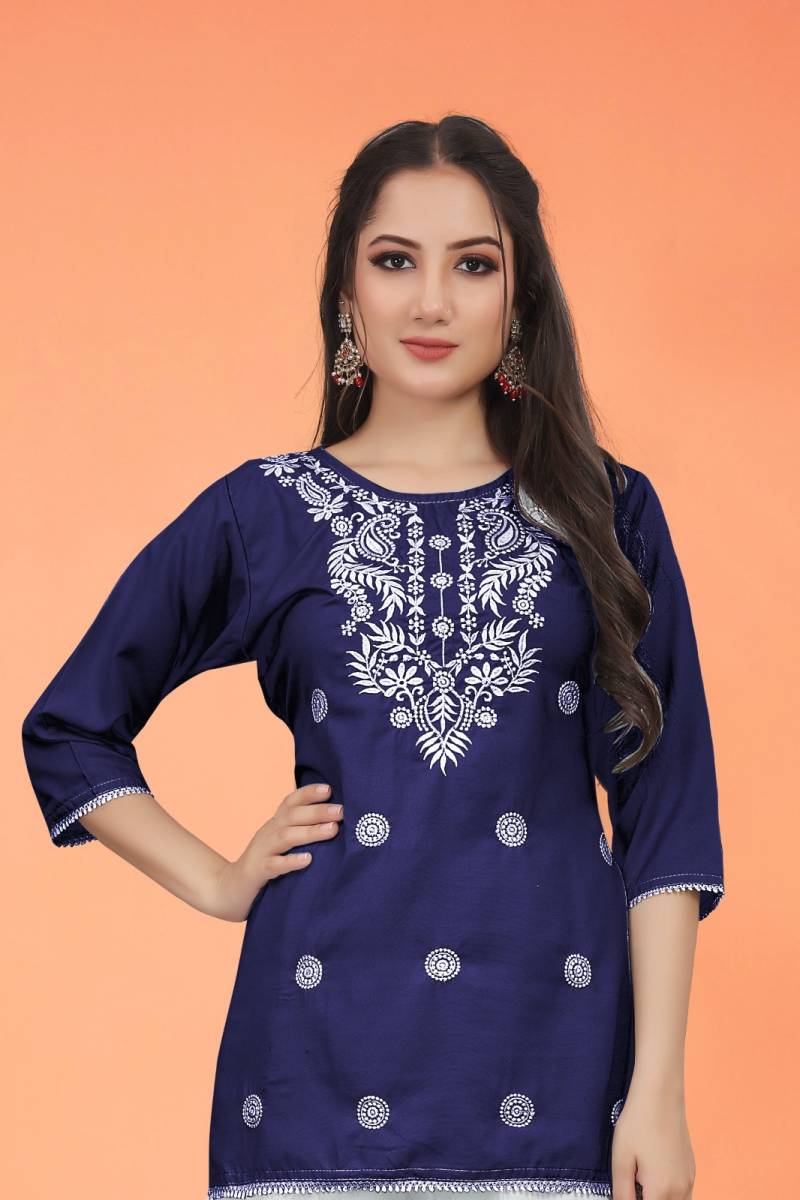 9star Fashion Money Vol 2 Rayon Chikankari Ladies Tops Collection