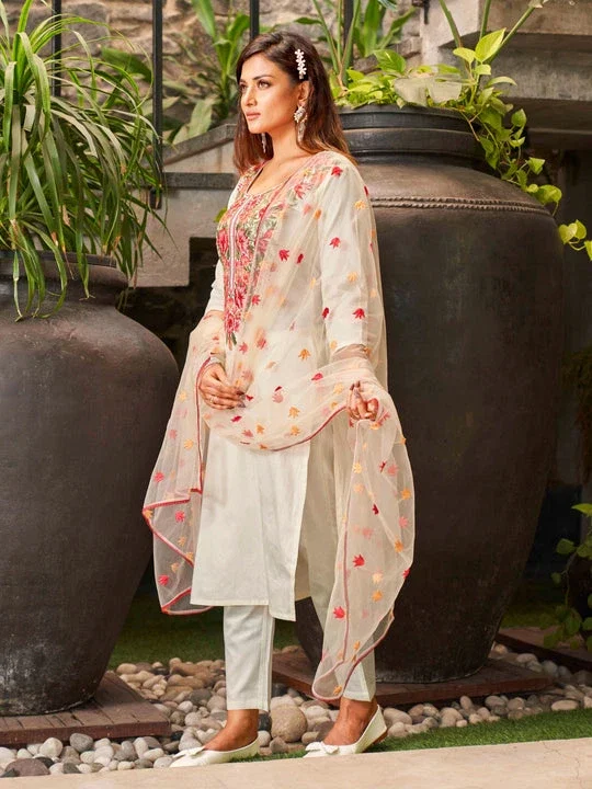 Satshivani 01 Viscose Chanderi Kurti Bottom With Dupatta