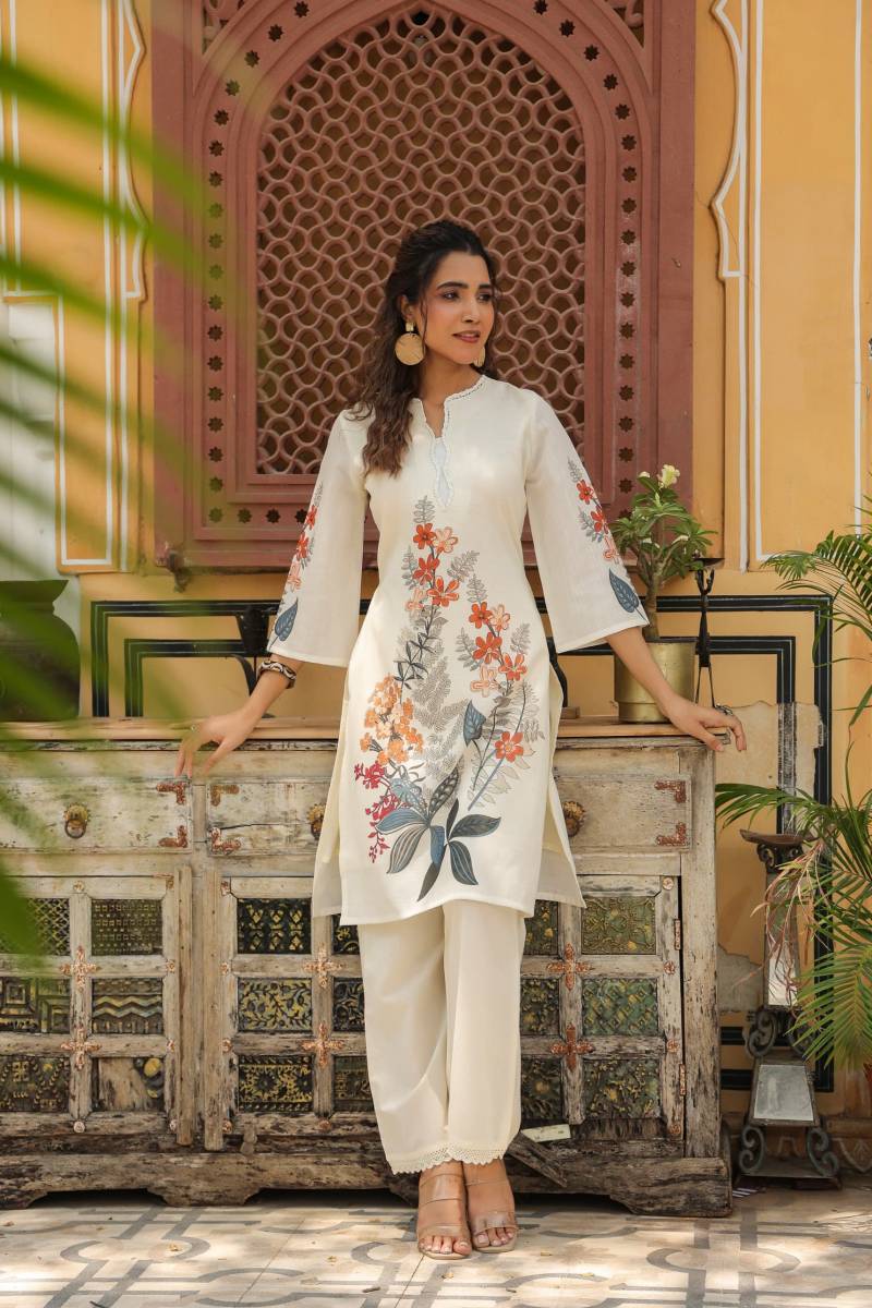Tanyaa P 413 Cotton Fancy Printed Kurti With Bottom