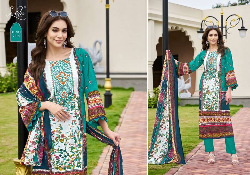 Levisha Mehnaaz Cotton Dupatta Printed Dress Material Collection