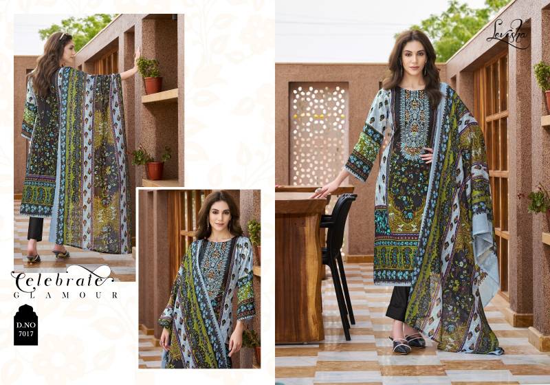 Levisha Mehnaaz Cotton Dupatta Printed Dress Material Collection