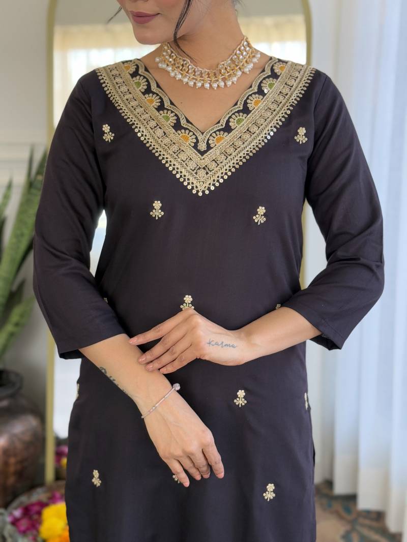 Vx 115 Viscose Slub Kurti Bottom With Dupatta Collection