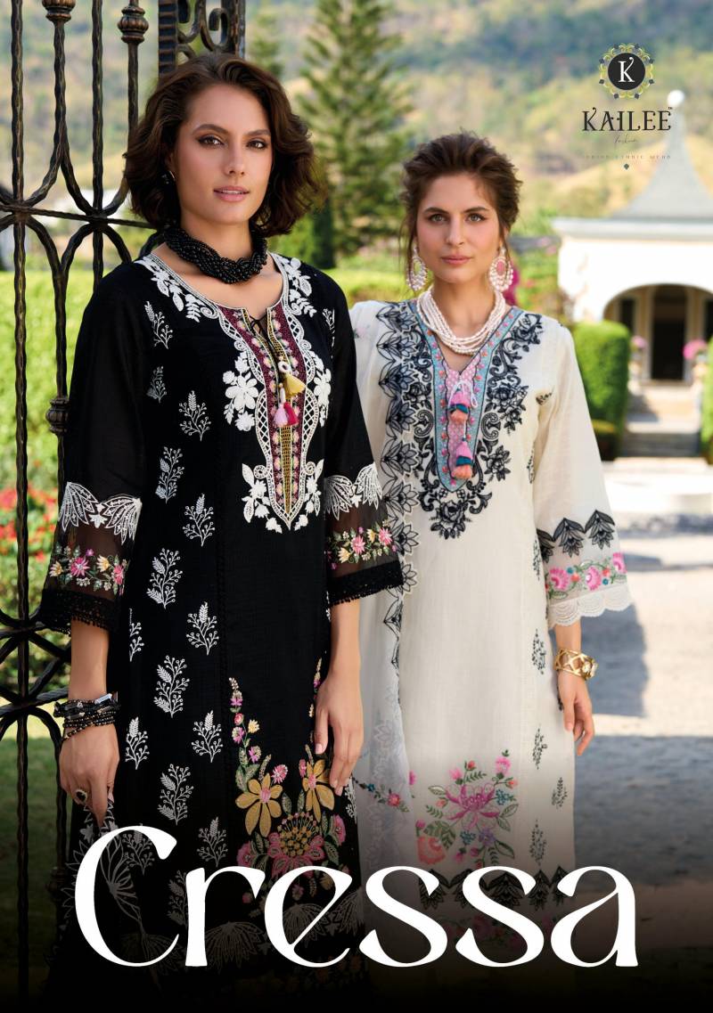Kailee Cressa Cotton Weaving Top Bottom With Dupatta Collection