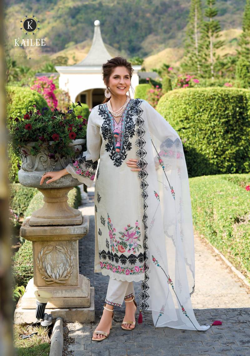 Kailee Cressa Cotton Weaving Top Bottom With Dupatta Collection