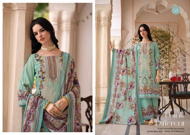 Belliza Shaheen Vol 5 Viscose Rayon Digital Printed Dress Material