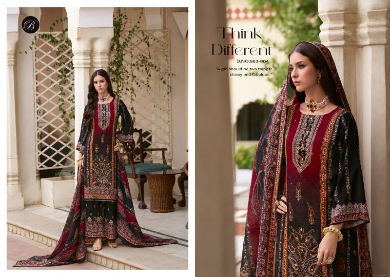 Belliza Shaheen Vol 5 Viscose Rayon Digital Printed Dress Material