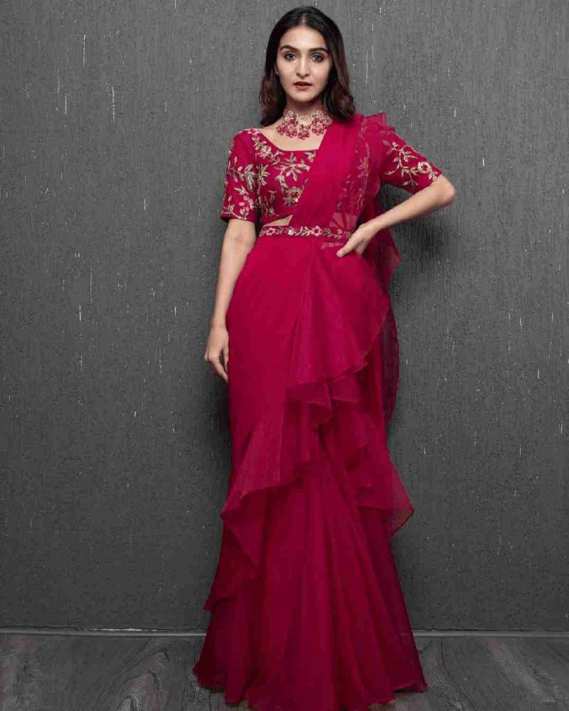 Vt 6033 T Bollywood Style Tabby Organza Silk Stitched Lehenga Collection