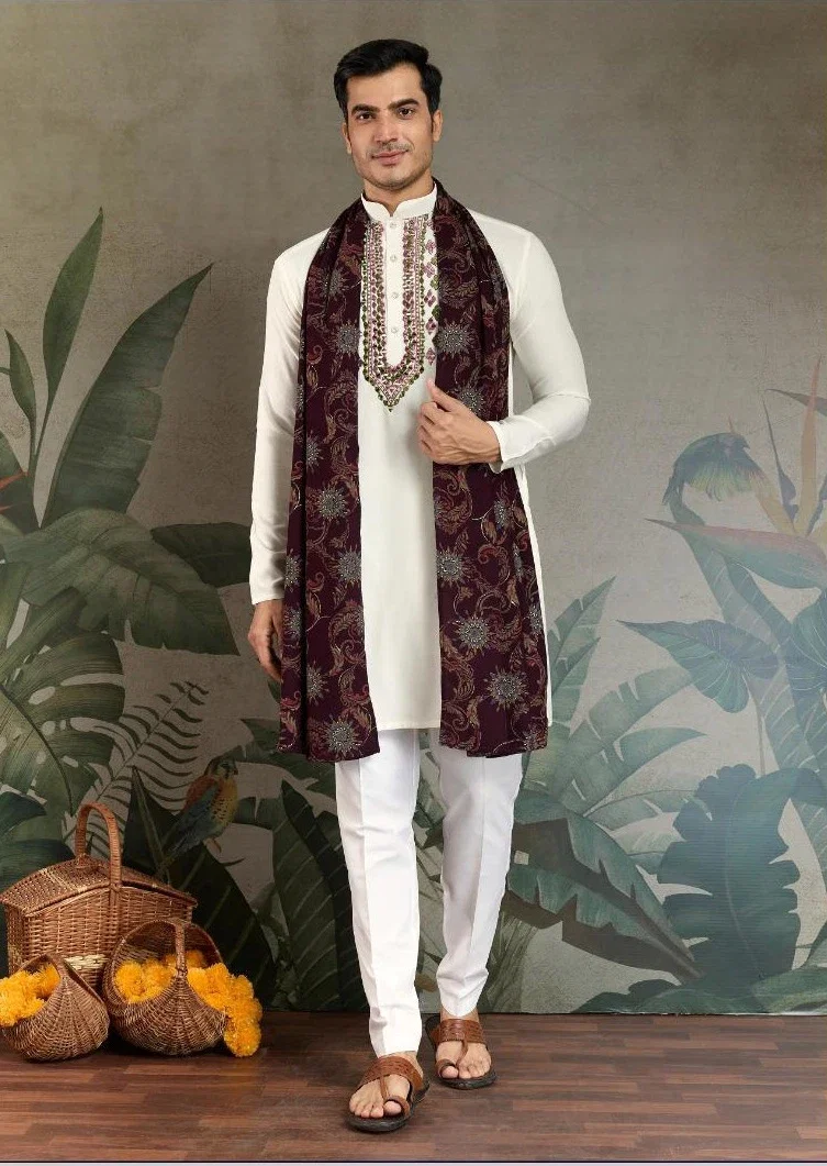 Shubhvastra Zari And Weaves Vol 4 Mens Kurta With Dupatta