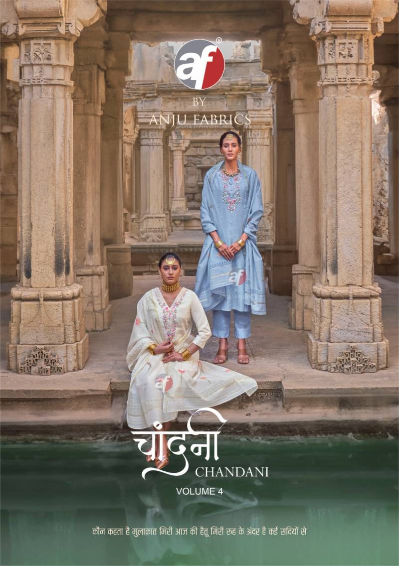 Af Chandani Vol 4 Cotton Kurti Bottom With Dupatta Collection