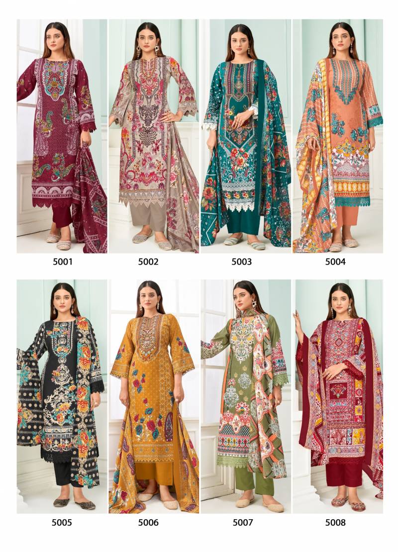 Jash Qurbat Vol 5 Mix Cotton Dress Material Collection