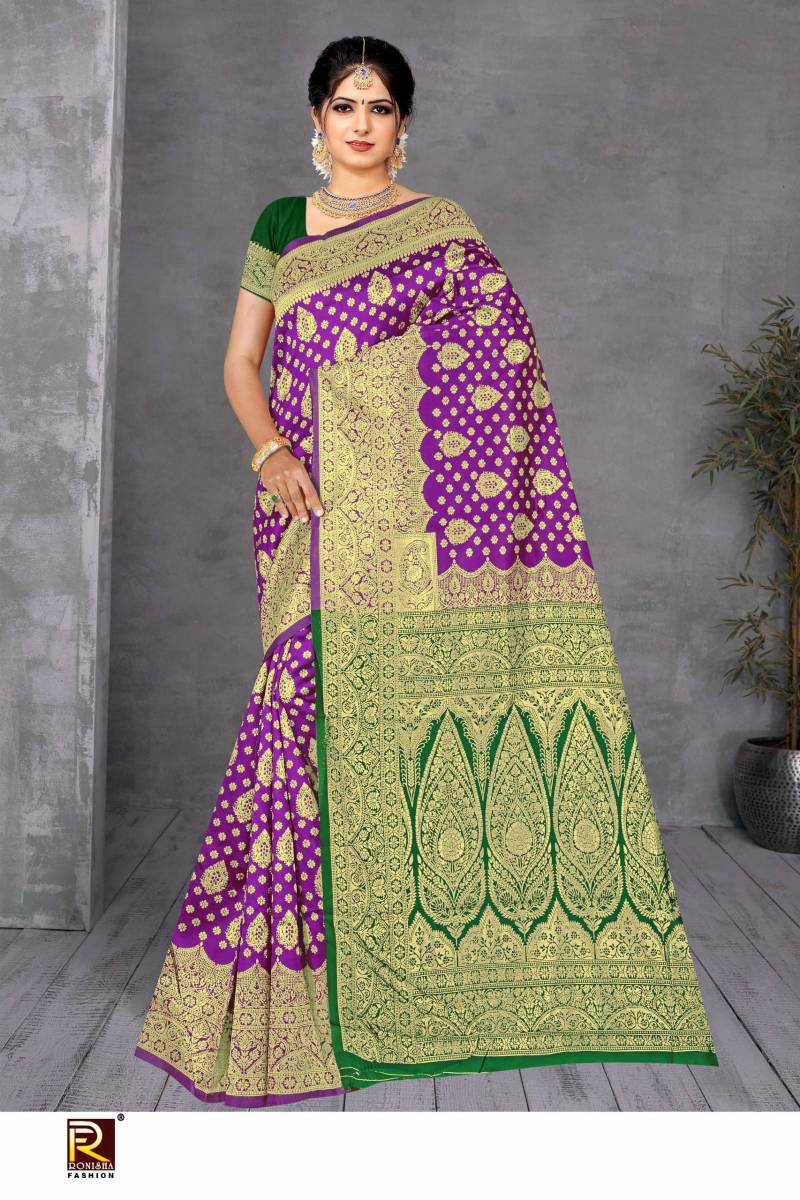 Ronisha 126 Festive Wear Banarasi Silk Saree Collection