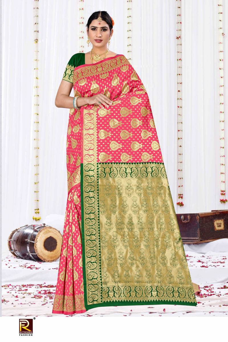 Ronisha 125 Traditional Wear Banarasi Silk Saree Collection