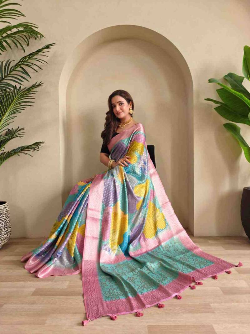 Kc 4016 Georgette Weaving Digital Printed Saree