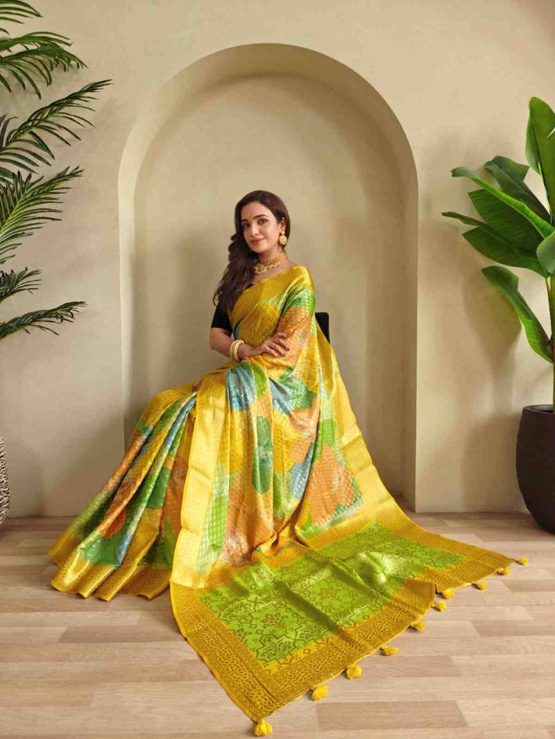 Kc 4016 Georgette Weaving Digital Printed Saree