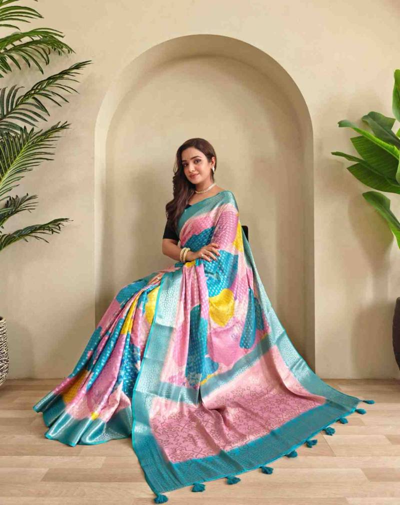 Kc 4016 Georgette Weaving Digital Printed Saree