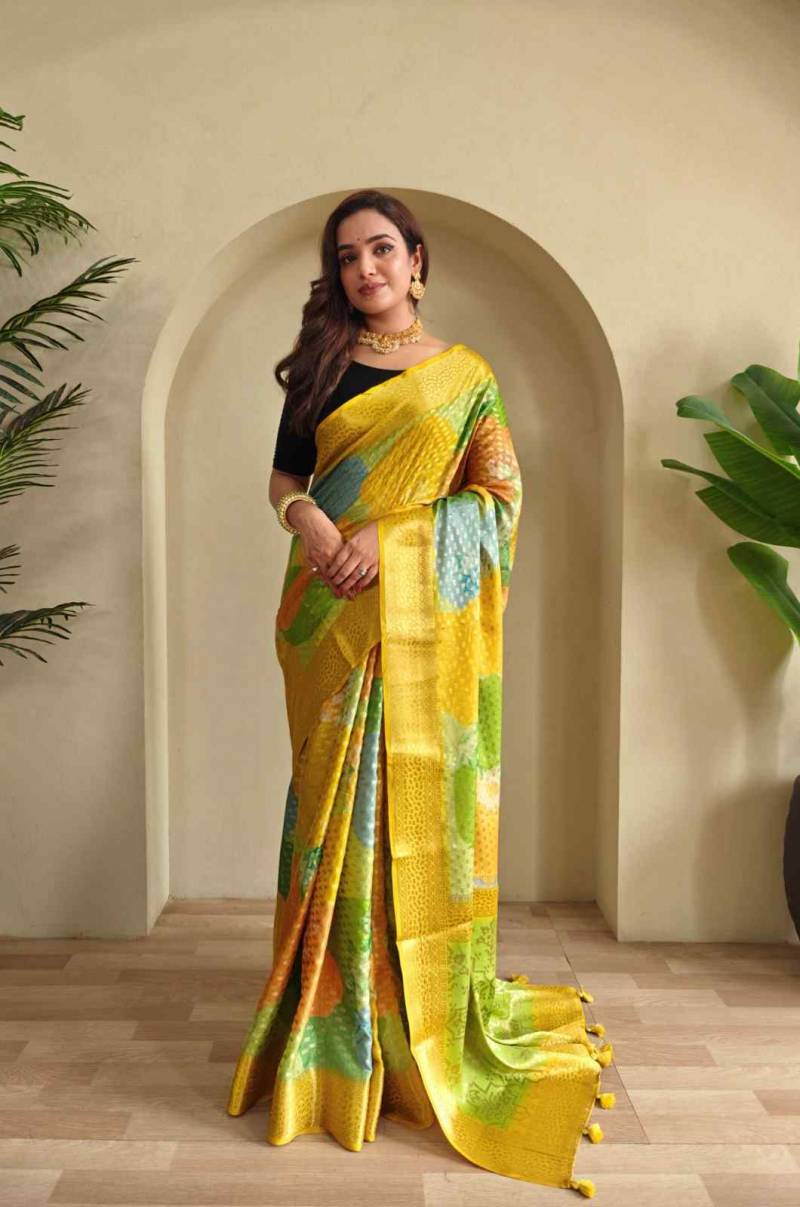 Kc 4016 Georgette Weaving Digital Printed Saree