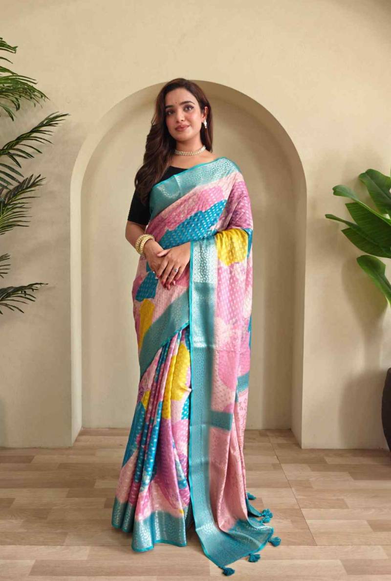 Kc 4016 Georgette Weaving Digital Printed Saree