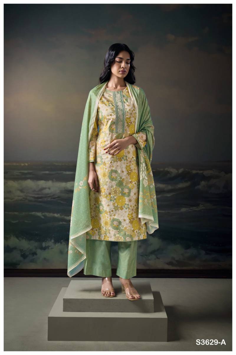 Ganga Chahana Cotton Printed Embroidered Salwar Kameez