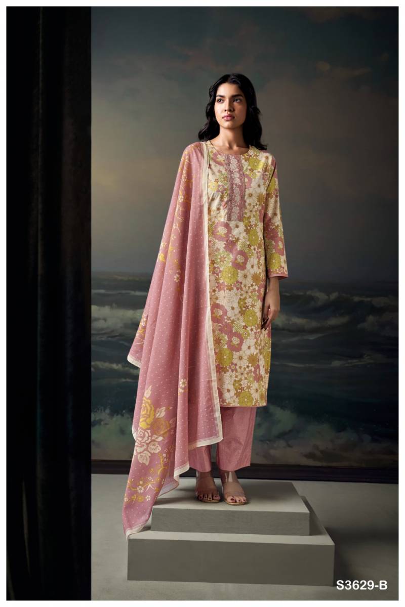 Ganga Chahana Cotton Printed Embroidered Salwar Kameez