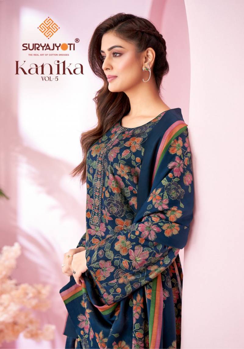 Suryajyoti Kanika Vol 5 Modal Printed Dress Material Collection